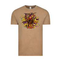 Vintage Coffee mardi gras sunflower Vintage Tee - CowGirlArtShop