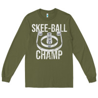 Army Green Distressed Skeeball - Skee-ball Champ - Traveling Carnival Long Sleeve Tee - trangStudio