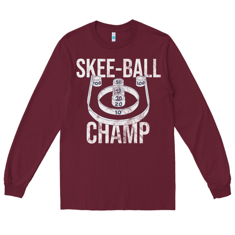 Distressed Skeeball - Skee-ball Champ - Traveling Carnival Long Sleeve Tee by trangStudio | Teevron
