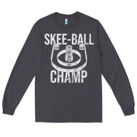 Smoke Distressed Skeeball - Skee-ball Champ - Traveling Carnival Long Sleeve Tee - trangStudio