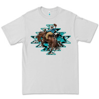 Dove Grey western cowboy Premium Tee - RanaPortraitStore
