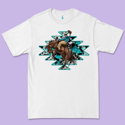 Western Cowboy Premium Tee Designed By Ranaportraitstore