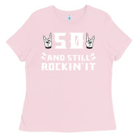 Bubblegum Pink 50 birthday rock whitw Ladies Tee - Bettercallsaul