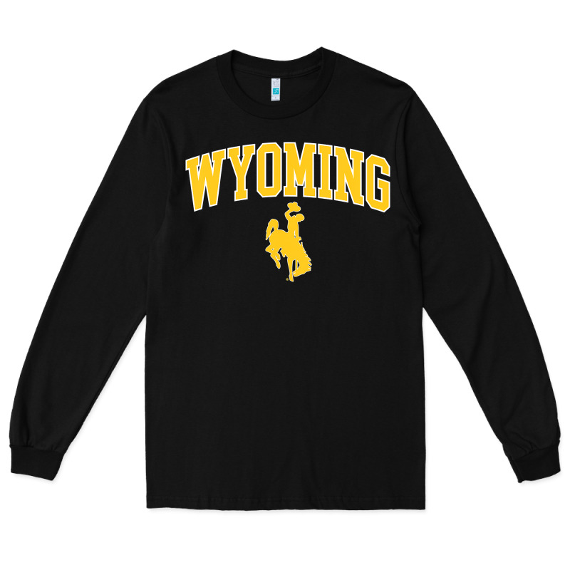 Kids Wyoming Cowboys Apparel Fan Favorite Brown Arch Long Sleeve Tee by trangStudio | Teevron