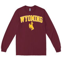 Burgundy Kids Wyoming Cowboys Apparel Fan Favorite Brown Arch Long Sleeve Tee - trangStudio