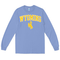 Colony Blue Kids Wyoming Cowboys Apparel Fan Favorite Brown Arch Long Sleeve Tee - trangStudio