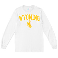White Kids Wyoming Cowboys Apparel Fan Favorite Brown Arch Long Sleeve Tee - trangStudio