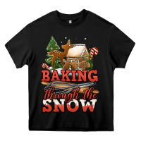 Black baking through the snow Heavy Core Tee - Jasminsmagicworld