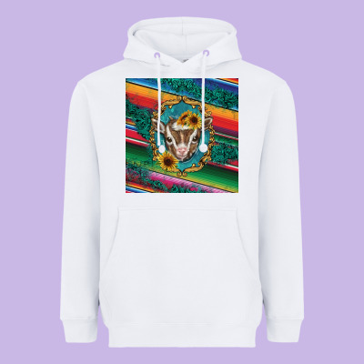 Western Baby Goat Heavyweight Hoodie Designed By Barkaloodesign
