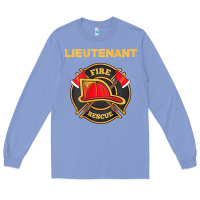 Colony Blue fire rescue lieutenant department  for firefighters Long Sleeve Tee - trangStudio
