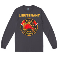Smoke fire rescue lieutenant department  for firefighters Long Sleeve Tee - trangStudio