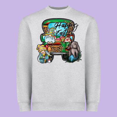 Happy Easter Heavyweight Sweatshirt Designed By Cowhidedigitalart