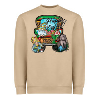 Mushroom Happy Easter Heavyweight Sweatshirt - CowhideDigitalArt