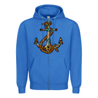 True Royal western anchor Zipper Hoodie - RacoonDesign