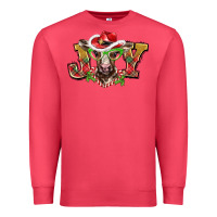 Cardinal christmas joy baby cow Premium Sweatshirt - BarkalooDesign