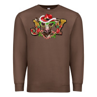 Chestnut christmas joy baby cow Premium Sweatshirt - BarkalooDesign