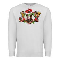 Dove Grey christmas joy baby cow Premium Sweatshirt - BarkalooDesign