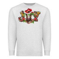 Oatmeal Heather christmas joy baby cow Premium Sweatshirt - BarkalooDesign