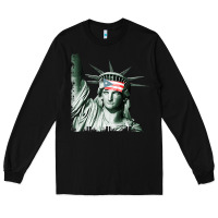 Black Puerto Rico Resiste Statue of Liberty Puerto Rican Flag Long Sleeve Tee - trangStudio