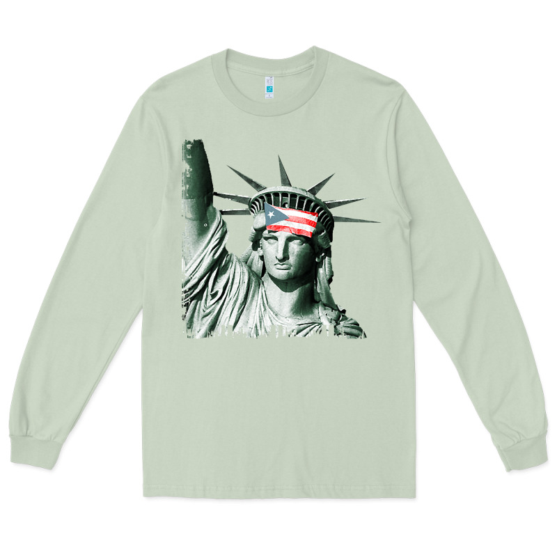 Puerto Rico Resiste Statue Of Liberty Puerto Rican Flag Long Sleeve Tee by trangStudio | Teevron