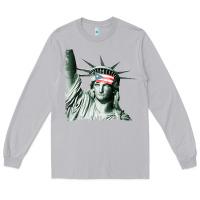 Moon Dust Puerto Rico Resiste Statue of Liberty Puerto Rican Flag Long Sleeve Tee - trangStudio
