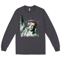 Smoke Puerto Rico Resiste Statue of Liberty Puerto Rican Flag Long Sleeve Tee - trangStudio