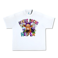 White hocus pocus heifer Urban Heavy Tee - CowGirlArtShop