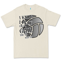 Bone I Know I Play Like A Girl Try To Keep Up Volleyball Premium Tee - Bettercallsaul