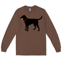 Chestnut Labrador Retriever Fetch, Black Lab Play Ball Long Sleeve Tee - trangStudio