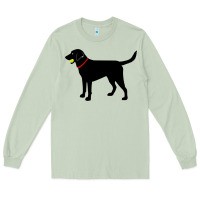 Matcha Labrador Retriever Fetch, Black Lab Play Ball Long Sleeve Tee - trangStudio