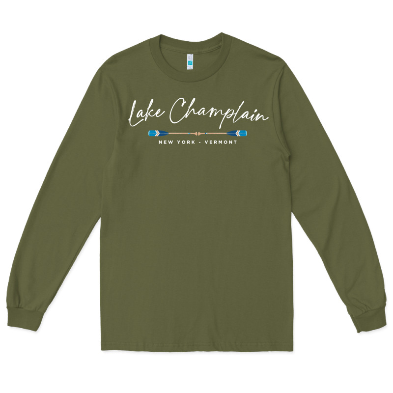 Lake Champlain Oars Graphic Long Sleeve Tee by trangStudio | Teevron