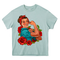 Arona hispanic strong woman with roses Heavy Core Tee - Jasminsmagicworld