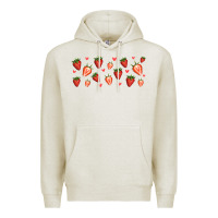 Oatmeal Heather strawberry Premium Hoodie - Jasminsmagicworld