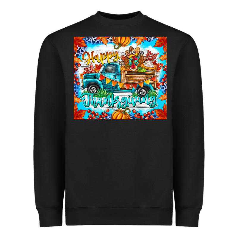 Happy Thanksgiving Heavyweight Sweatshirt by CowhideDigitalArt | Teevron