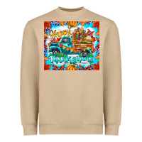 Mushroom happy thanksgiving Heavyweight Sweatshirt - CowhideDigitalArt