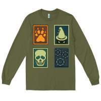 Army Green Inscryption Psychological Horror Card Categories Game Halloween Scary  Long Sleeve Tee - trangStudio