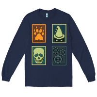 Navy Inscryption Psychological Horror Card Categories Game Halloween Scary  Long Sleeve Tee - trangStudio