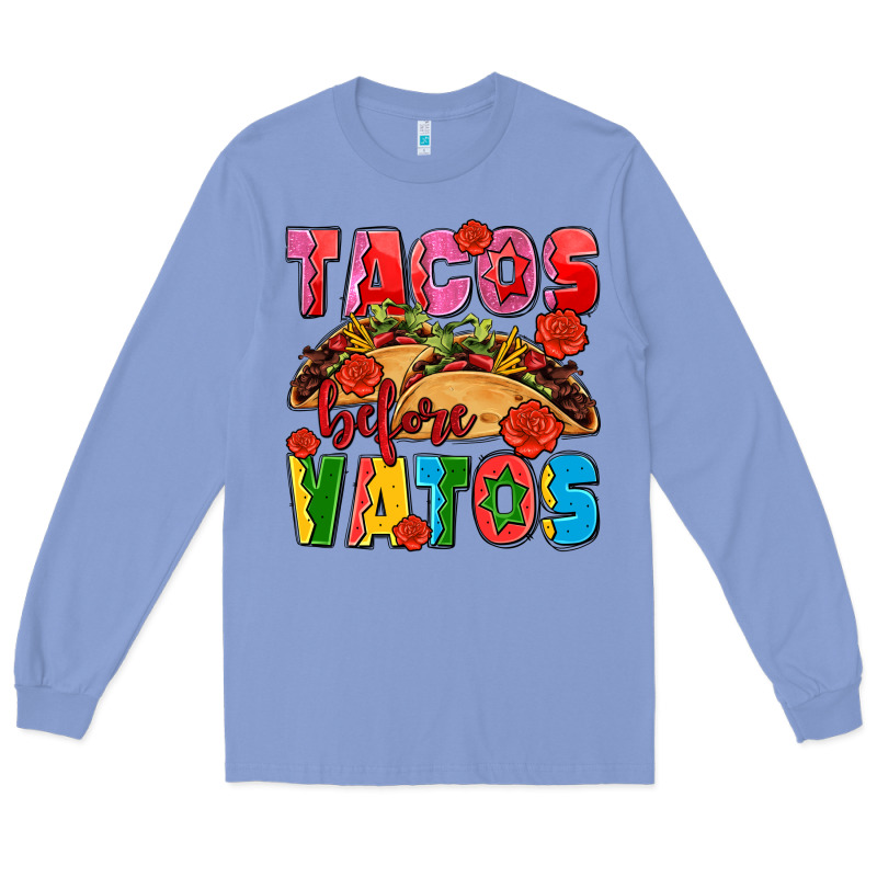 Tacos Before Vatos Olivia Long Sleeve Tee by OliviaCreatesArt | Teevron