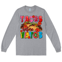 Heather Grey tacos before vatos olivia Long Sleeve Tee - OliviaCreatesArt