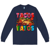 Navy tacos before vatos olivia Long Sleeve Tee - OliviaCreatesArt