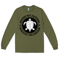 Army Green Diving at Monterey Bay, California Long Sleeve Tee - trangStudio