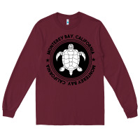 Burgundy Diving at Monterey Bay, California Long Sleeve Tee - trangStudio