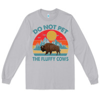 Moon Dust Do Not Pet The Fluffy Cows Vintage Long Sleeve Tee - trangStudio