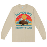 Mushroom Do Not Pet The Fluffy Cows Vintage Long Sleeve Tee - trangStudio