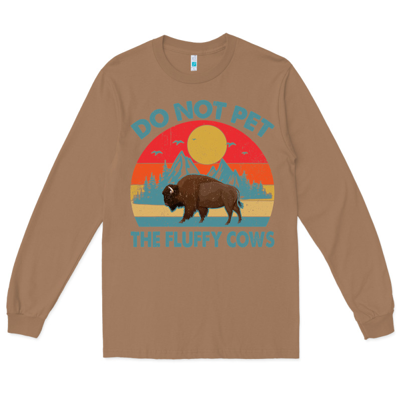 Do Not Pet The Fluffy Cows Vintage Long Sleeve Tee by trangStudio | Teevron