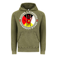 Vintage Olive MMIW Missing & Murdered Indigenous Women Medicine wheel mmiw Vintage Hoodie - trangStudio