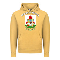 Vintage Mustard Bermuda Coat of Arms Souvenir Gift Flag Bermudian Vintage Hoodie - trangStudio