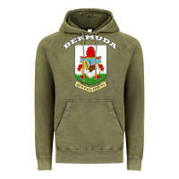 Vintage Olive Bermuda Coat of Arms Souvenir Gift Flag Bermudian Vintage Hoodie - trangStudio