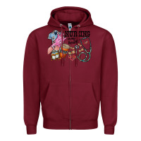 Burgundy nursing in my heart Zipper Hoodie - RacoonDesign
