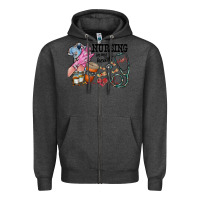 Charcoal Heather nursing in my heart Zipper Hoodie - RacoonDesign